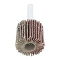 Shank Mounted Flap Wheels 60 Grit Aluminum Oxide 1 In X 4 5 Pcs For Metal And Wood Grinding Polishing