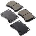 Sgd473c Service Grade Ceramic Disc Brake Pad Set For Rear Truck Silver 