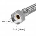 Uxcell Faucet Supply Line Connector G1 2 Female X 8 Inch Length 304 Stainless Steel Hose
