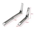 2pcs Kitchen Microwave Oven Bracket Sturdy Foldable Stretch Wall Mounted Rack Shelf