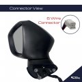 Spieg Driver Side Mirror Replacement For Mazda 6 2014-2016 Manual Fold Heated Turn Signal Light Paintable 6pin Lh