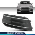 Front Bumper Fog Light Grille Bezel Insert Left Driver Side For Audi Q5 2018 2020 80a807679dru6 80a807245 Black Abs Plastic