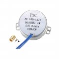 Uxcell Synchronous Motor 100-127 Vac 50 60 Hz 4w 5-6 Rpm Min Ccw Cw Direction With 7mm Flexible Coupling Connector For Model Or