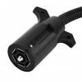 7 Pin Trailer Wiring Harness Blade Molded Connector For Rv Towbar Towing 2 Meter Black