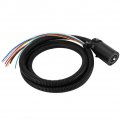 7 Pin Trailer Wiring Harness Blade Molded Connector For Rv Towbar Towing 2 Meter Black