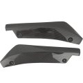 Universal Side Fender Skirt Lip Splitter Canard Protector Glossy Carbon Look Pp Rear Bumper Diffuser 2 Piece Set Medium Size 
