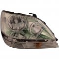 Headlightsdepot Chrome Housing Halogen Headlight For Lexus Rx300 2001-2003 Includes Right Passenger Side Headlamp 