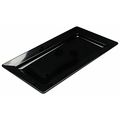 Hubert Rectangular Black Melamine Platter -19 1 2 L X 10 3 4 W H 
