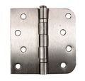 Residential Ball Bearing Hinges 4 X Square W 5 8 Radius Corner Satin Nickel 2 Pack 