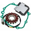 Stator Coil Regulator Rectifier Gasket Set Compatible With For Honda Cbr600rr 2013-2021 Cbr600 Cbr600ra Abs Oem 31120-mjc-d01