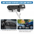 Stop Lamp Switch Stoplight Assembly For Chevrolet P20 1987-1989 Plastic Metal Black