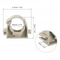 Uxcell 20mm Dia Pipe Clamps Clips Ppr Water Hose Fittings Tube Holder With Lock For Supply Gray 12 Pcs