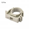 Uxcell 20mm Dia Pipe Clamps Clips Ppr Water Hose Fittings Tube Holder With Lock For Supply Gray 12 Pcs