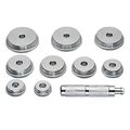 Master Bearing Race And Seal Driver Kit 10 Piece Set With 9 Precision Wheel Inserts 1 565 To 3 180 In Handle Model 948004 