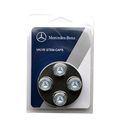 Genuine Mercedes-benz Q-6-40-8131 Valve Stem Caps Blue Laurel Wreath