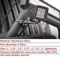 Qiilu Mounting Brackets For Led Light Bar 2pcs Car Truck Off-road Atv Mounts Bracket Mini Clamp Kits Tube Roof Roll Cage Holder