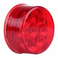 Ocpty 9led Side Marker Light 10pcs 2a Red Round Trailer Lamp Stop Turn Tail W Rubber Grommet Fit For Boats Truck Pickups