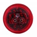 9led Red Round Side Marker Lights 10 Pack 2 In Trailer Stop Turn Tail Lamps With Rubber Grommets For Boats Trucks Trailers And