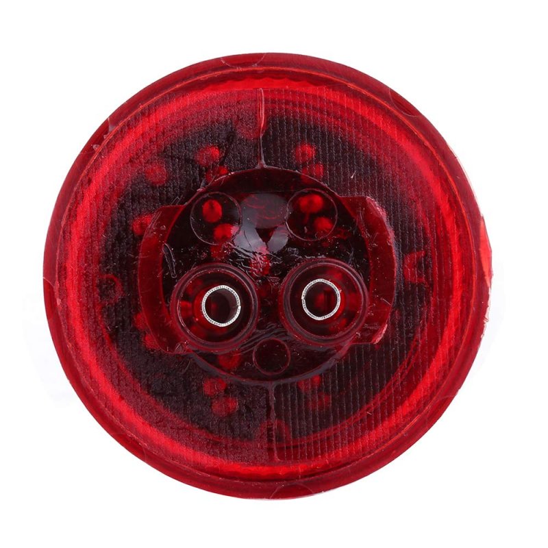 9led Red Round Side Marker Lights 10 Pack 2 In Trailer Stop Turn Tail Lamps With Rubber Grommets For Boats Trucks Trailers And