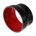 Uxcell 114-127mm 4 5 -5 Id Straight Silicone Reducer Hose Coupler Intercooler Tube Black For Car Intake Piping