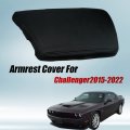 Xiter Car Armrest Cover Saver 1 Pc Center Console Leather Pad Fit For Dodge Challenger 2015-2023 Central Box Protector Interior