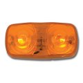 Grand General 82920 Marker Light Amber Tiger Eye White Base 