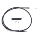 Httmt- Black Vinyl Coated 4 Clutch Cable For 1995-2006 H-d Dyna Super Glide 