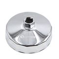 Uxcell 94mm 15 Flutes Silver Tone Metal Car Oil Filter Cap Wrench Socket Remover Tool
