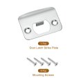 Door Strike Plate 57mm X 45mm Stainless Steel Latch Deadbolt Replacement Lock For Frame Jamb Reinforcement Silver