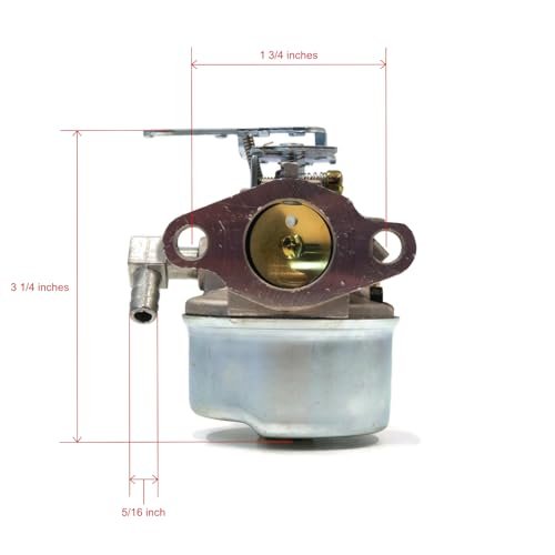Carburetor With Gasket For Tecumseh Hs50 67267j 67267k 67268f Engine Fits Hsk40 Hsk50 Hssk40 Hssk50 Lh195sa Lh195sp And Toro