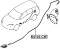 Fuel Lid Lock Control Cable Febest 04103-cw 4vf2072