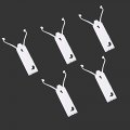 Door Trim Molding Retaining Clip Lower Chrome For Oldsmobile Cutlass 1981-1988 5pcs Mounting Retainer Kit