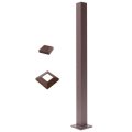 Deckorators 2 5a X 39a Aluminum Contemporary Cable End Post With Cap And Base Trim Weathered Brown 