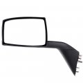Ocpty Truck Hood Mirror Fit For 2004-2016 Volvo Vnl 2004 Vn Side Manual Adjusted Black Housing