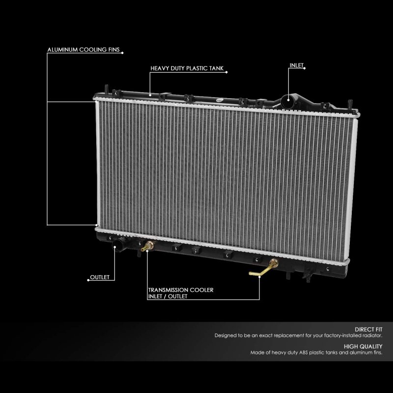 Aluminum Core Cooling Radiator For 1995999 Sebring Avenger Eclipse And 1995-1998 Talon Oem-ra-2023 26 11 16 In W X 13 3 4 H 1 1
