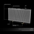 Aluminum Core Cooling Radiator For 1995999 Sebring Avenger Eclipse And 1995-1998 Talon Oem-ra-2023 26 11 16 In W X 13 3 4 H 1 1