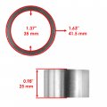 Caltric Muffler Pipe Gasket Compatible With Honda 18391-hm7-a00