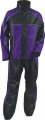 Nexgen Ladies 2 Piece Black And Purple Motorcycle Rain Suit Small 