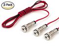 Instrument Cluster Led Indicator Light Dash Bulbs 3 Pack Aluminum Pilot Lights With Acrylic Lens Flush Panel Mount 5 16 In 8mm 