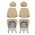 6pcs Beige Bottom And Lean Back Seat Cover With Headrest Front Driver Passenge Replacement For 1996-2002 4runner Sport Utility