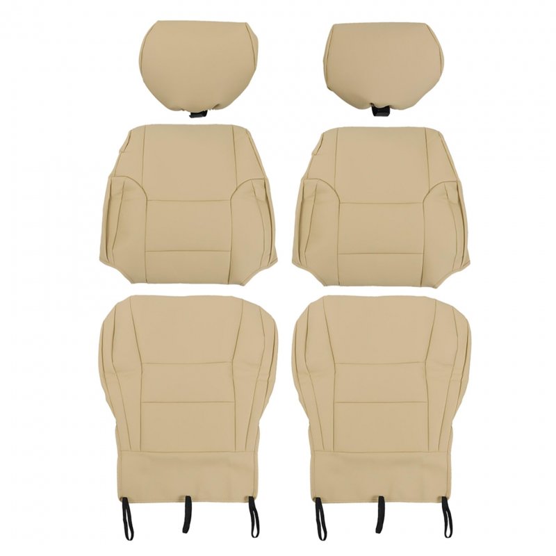 6pcs Beige Bottom And Lean Back Seat Cover With Headrest Front Driver Passenge Replacement For 1996-2002 4runner Sport Utility