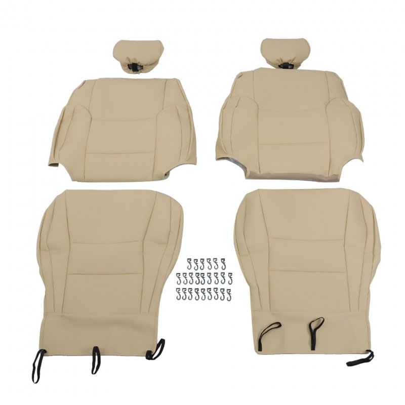6pcs Beige Bottom And Lean Back Seat Cover With Headrest Front Driver Passenge Replacement For 1996-2002 4runner Sport Utility