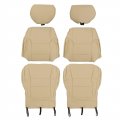 6pcs Beige Bottom And Lean Back Seat Cover With Headrest Front Driver Passenge Replacement For 1996-2002 4runner Sport Utility 