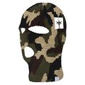 Topheadwear Face Ski Mask 1 Hole Woodland Camo 