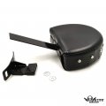 Httmt Sbb046-i- Black Driver Backrest Adjustable Studded Compatible With H-d Touring Ultra Classic Electra Glide