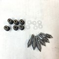 Semt-universal Compatible With Chrome Spike Bolts Windscreen Fairings License Plate 6pcs Mounting Part Kawasaki Suzuki Triumph