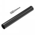 1 2 In Drive 22mm Deep 6 Point Impact Socket 8 Length And 4 Hex Shank Adapter Heat Treated Cr V Kit 22mm-200l 