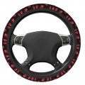 Foruidea Watercolor Ladybug Art Car Steering Wheel Cover Neoprene Automotive Anti Slip And Sweat Absorption Auto Wrap Fit Most