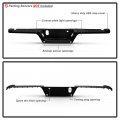 Acanii For 2015-2019 Ford F150 Pickup Truck W Sensor Hole Hitch Black Textured Rear Bumper Center Step Pad Assembly