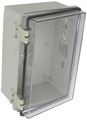 Bud Industries Nbf-32416 Plastic Outdoor Nema Economy Box With Clear Door 11-51 64 Length X 7-55 Width 5-7 Height Light Gray 